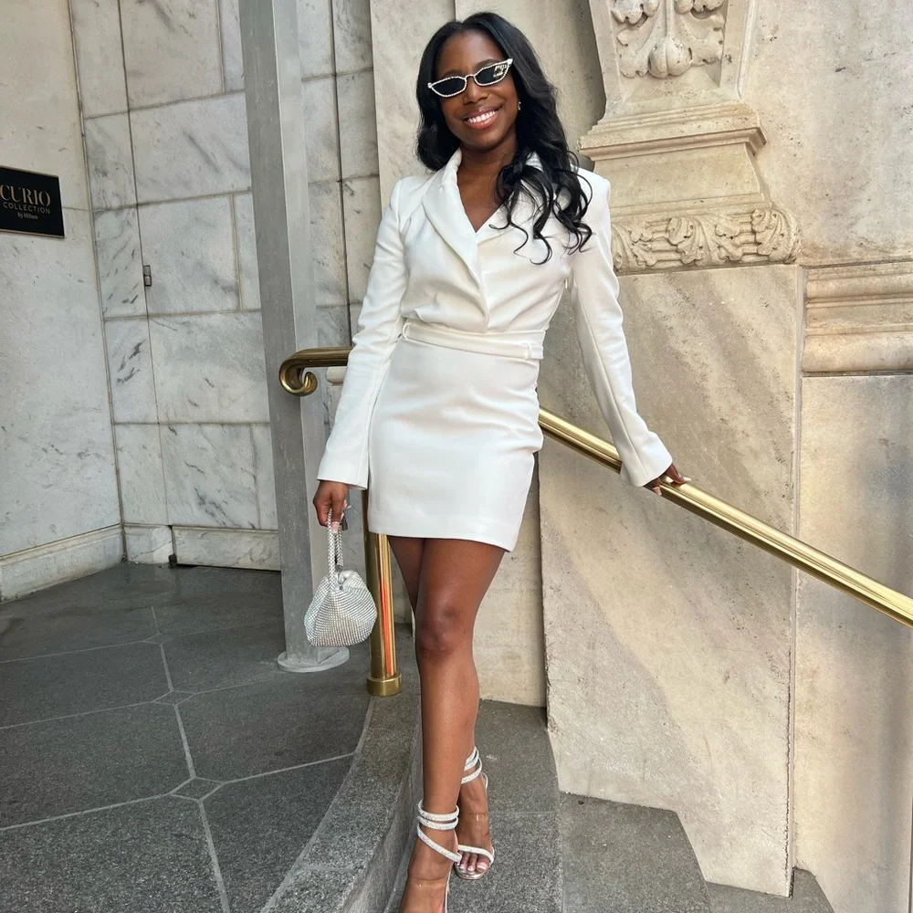 White Blazer Dress White Blazer Dress